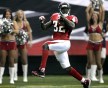 Falcons Norwood high steps into the end zone for a touchdown at their NFL football game against the Saints in Atlanta